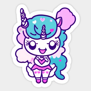 A CUTE KAWAI Unicorn Sticker